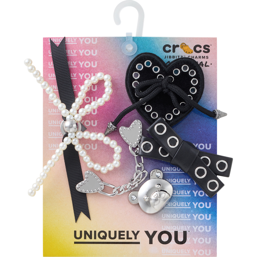 Indie Luxe Silver 5 Pack Jibbitz™ charms - Crocs