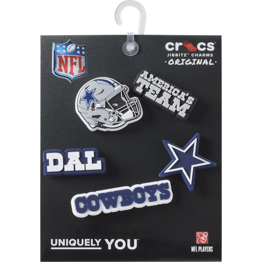 NFL Dallas Cowboys 5 Pack Jibbitz Shoe Charm - Crocs