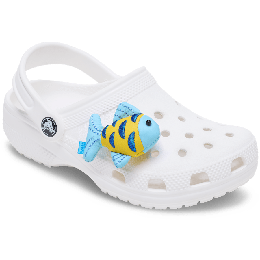 Blue and Gold Sparkle Fish Jibbitz™ charms - Crocs