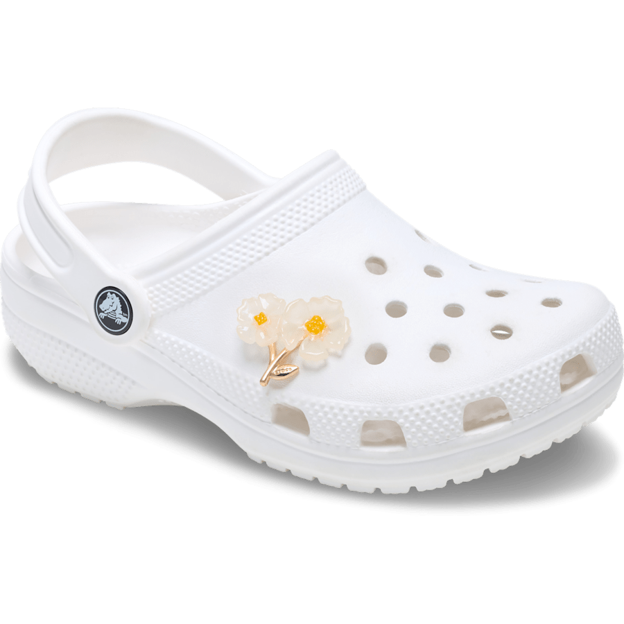 White Floral Blossom Jibbitz™ charms - Crocs