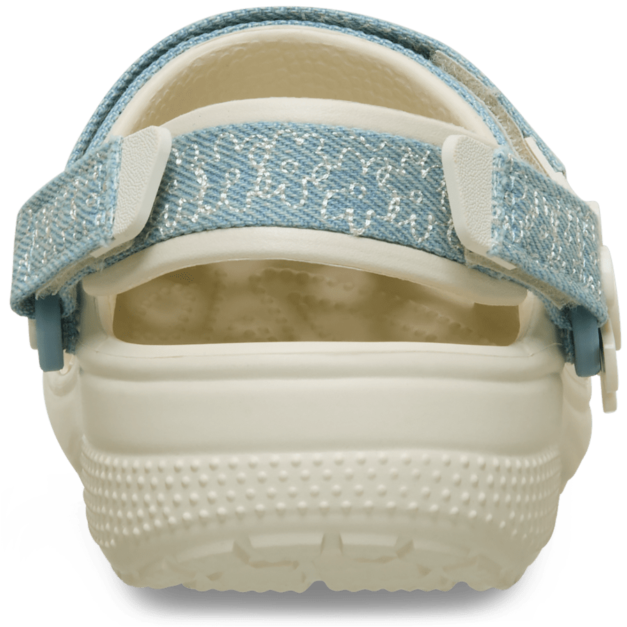 Kids’ Classic Denim Flower Adjustable Backstrap Clog - Crocs