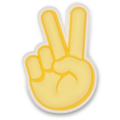 Peace Hand Sign Jibbitz Shoe Charm - Crocs