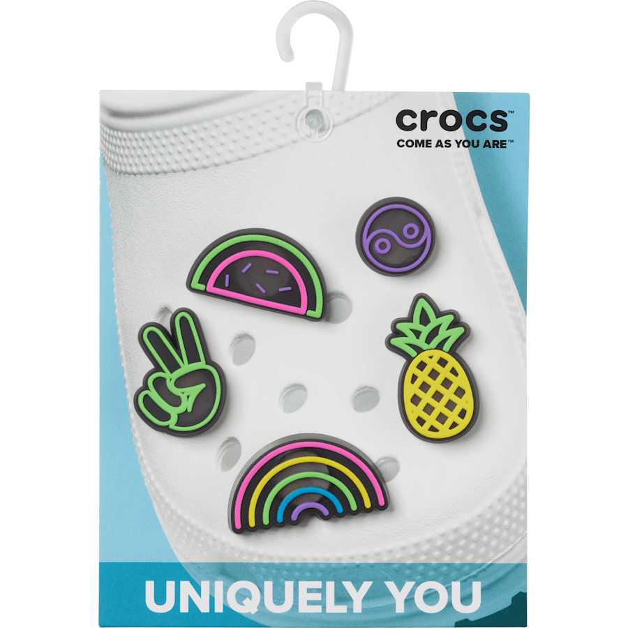 Lights Up Fun 5 Pack Jibbitz Shoe Charm - Crocs