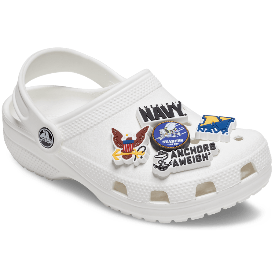 Armed Forces US Navy 5Pck Jibbitz Shoe Charm - Crocs