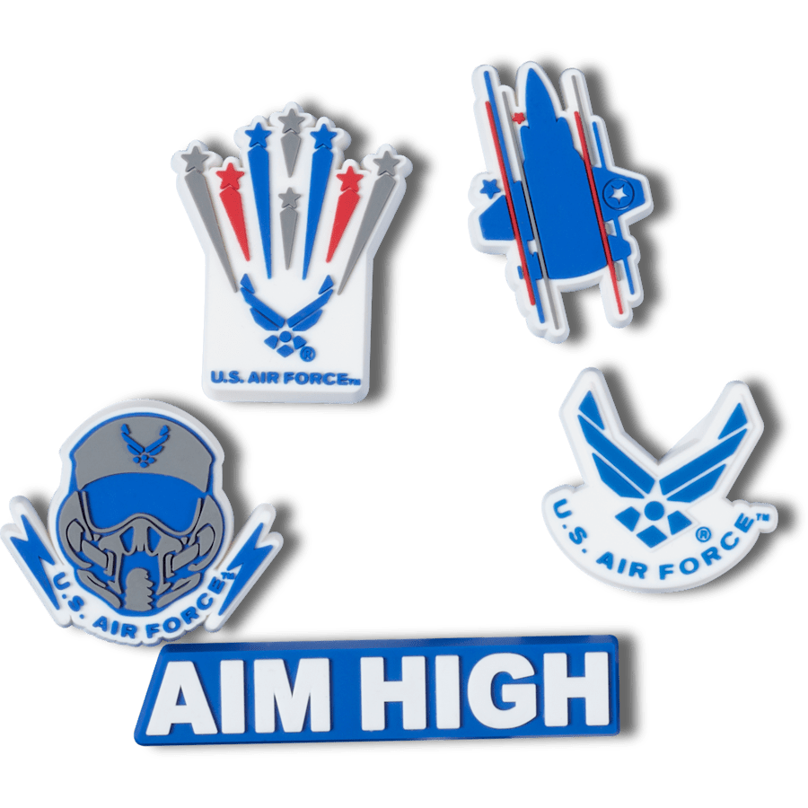 Armed Forces US Air Force 5Pck Jibbitz Shoe Charm - Crocs