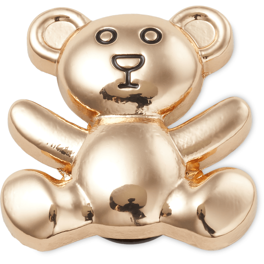 Gold Teddy Bear Jibbitz Shoe Charm - Crocs