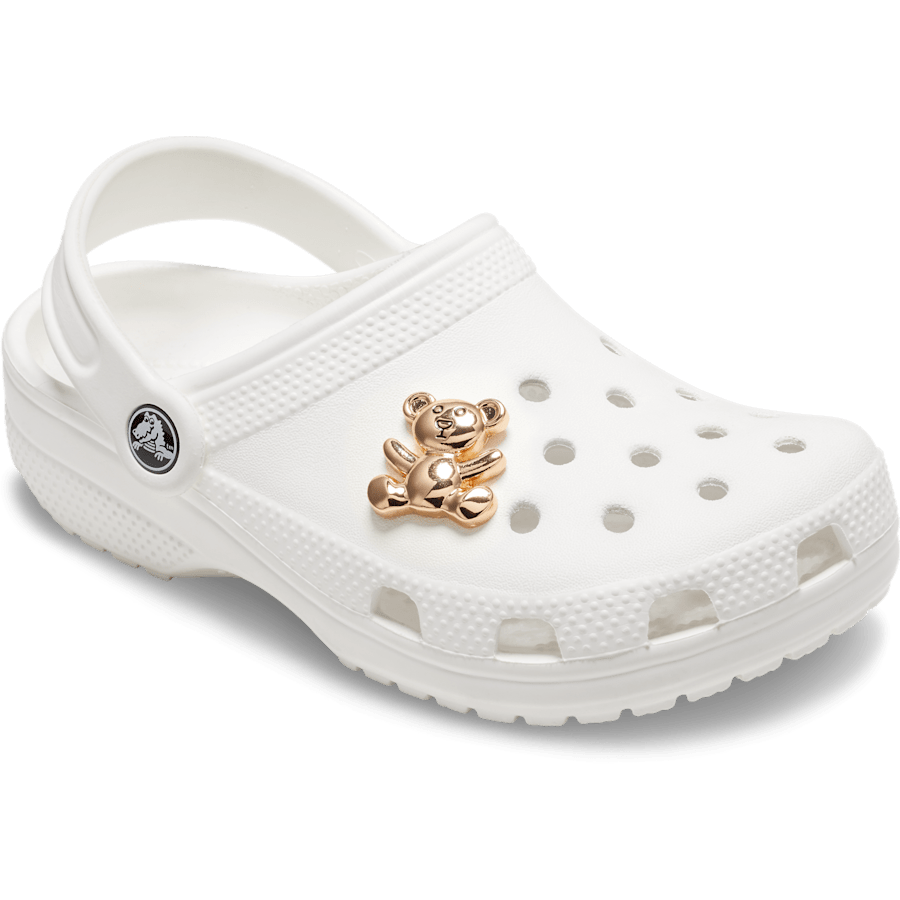 Gold Teddy Bear Jibbitz Shoe Charm - Crocs