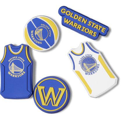 NBA Golden State Warriors 5 Pack Jibbitz™ charms - Crocs