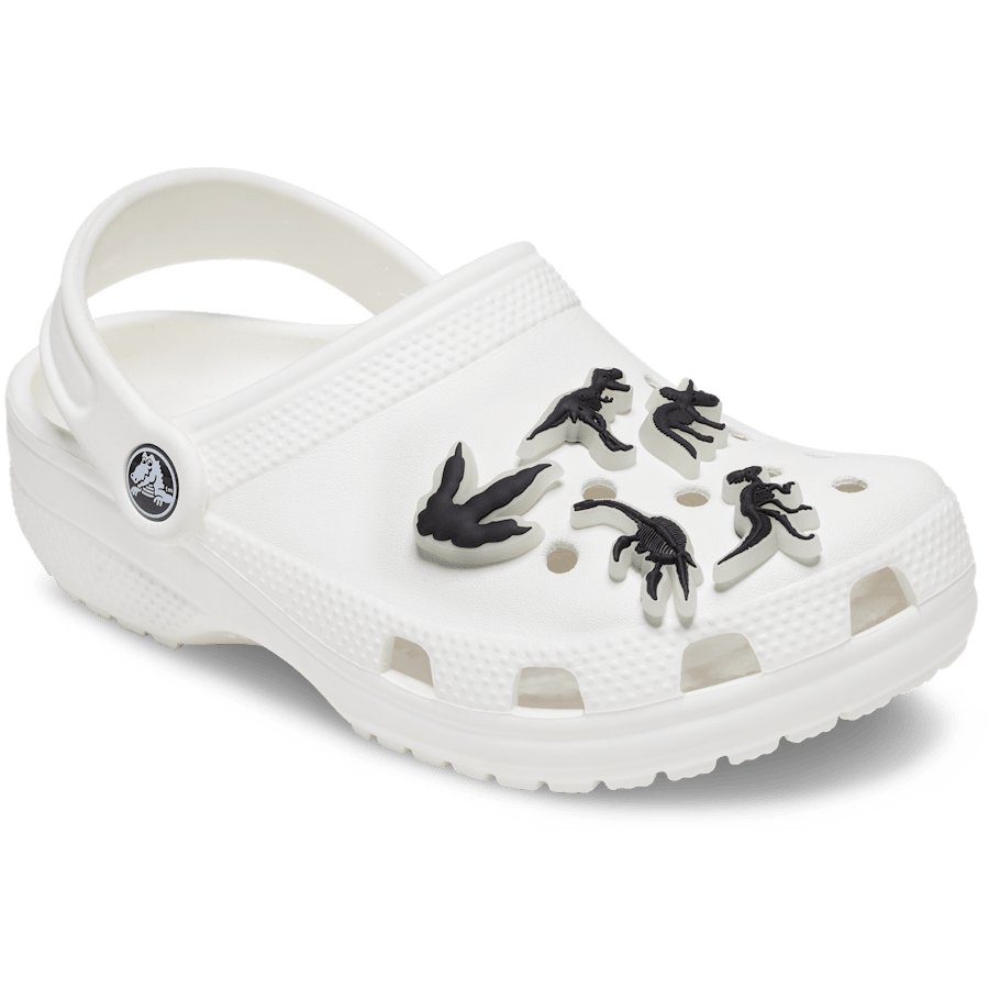 Glow In The Dark Dino 5 Pack Jibbitz Shoe Charm - Crocs