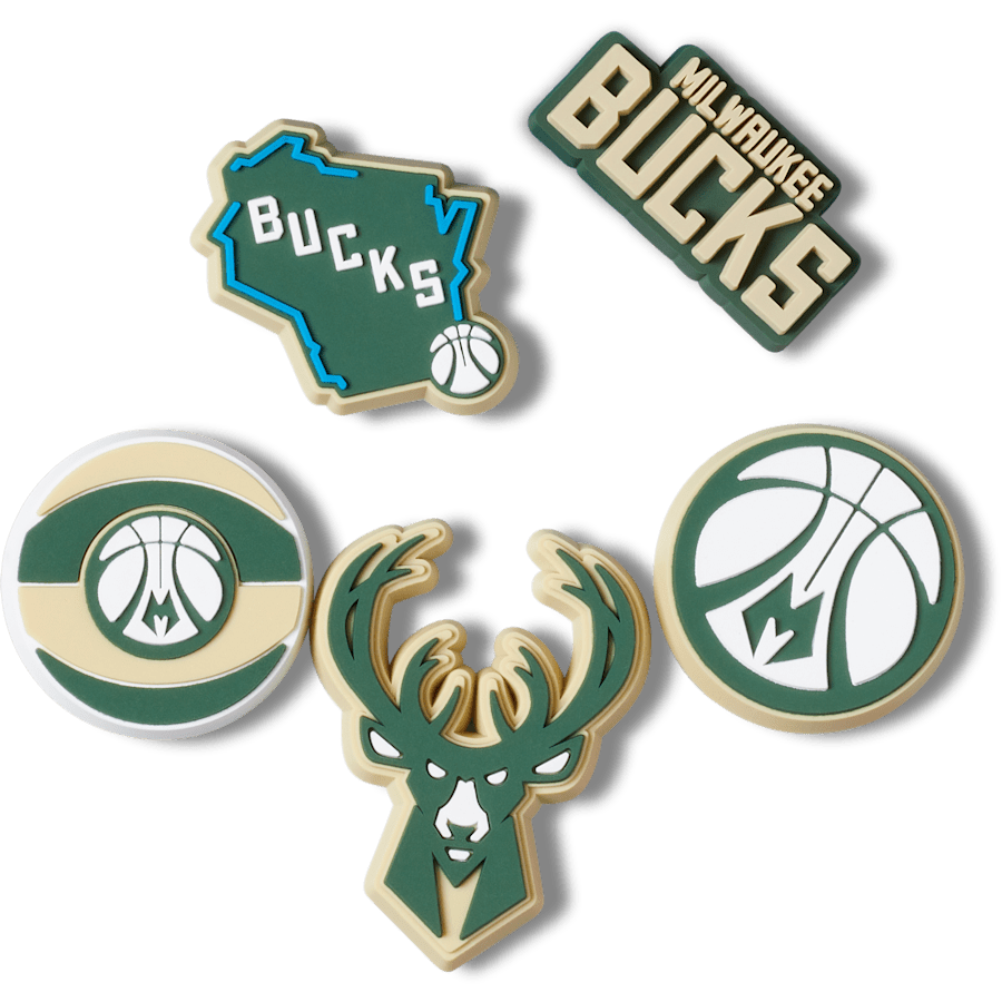 NBA Milwaukee Bucks 5 Pack Jibbitz™ charms - Crocs