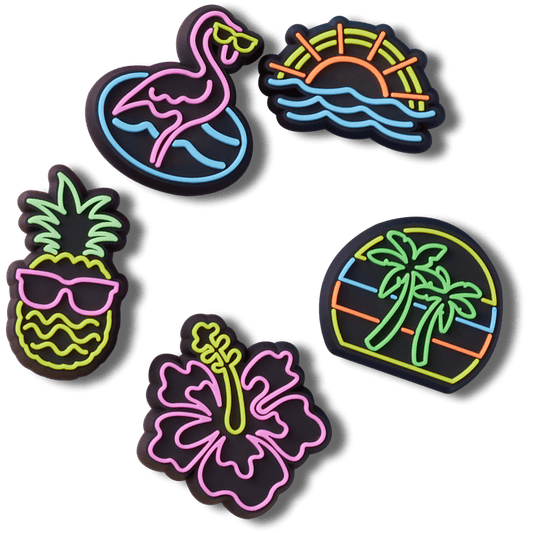 Lights Up Neon 5 Pack Jibbitz™ charms - Crocs