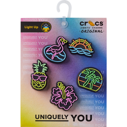 Lights Up Neon 5 Pack Jibbitz™ charms - Crocs