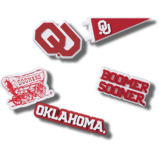 Univ of Oklahoma 5 Pack Jibbitz™ charms - Crocs