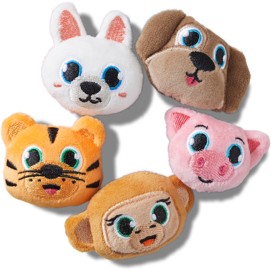 Fuzzy Animal 5 Pack Jibbitz™ charms - Crocs
