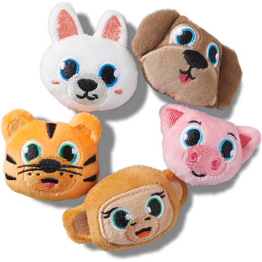 Fuzzy Animal 5 Pack Jibbitz™ charms - Crocs
