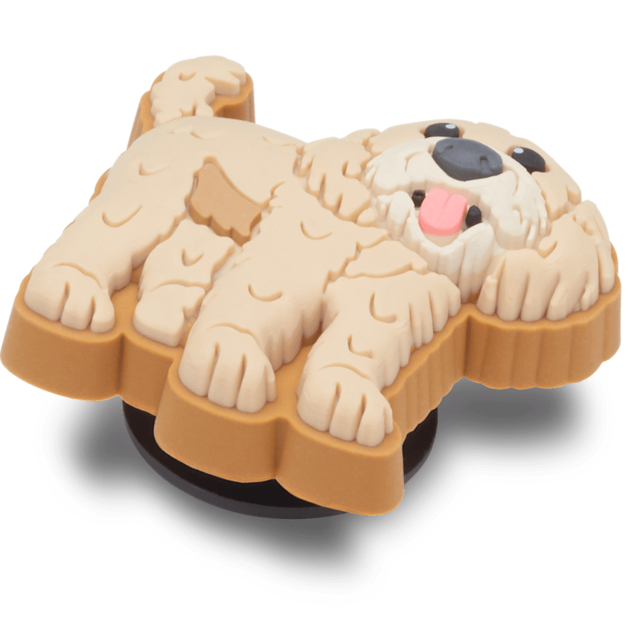 b'Golden Doodle Puppy Jibbitz Shoe Charm - Crocs'