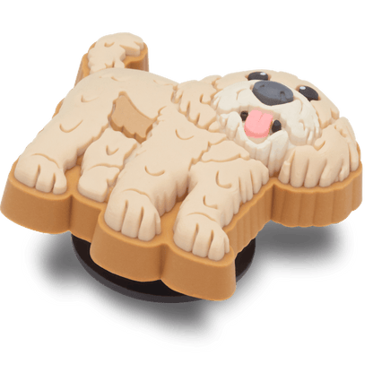 b'Golden Doodle Puppy Jibbitz Shoe Charm - Crocs'