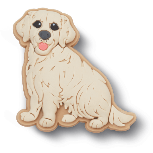 b'Golden Retriever Puppy Jibbitz Shoe Charm - Crocs'