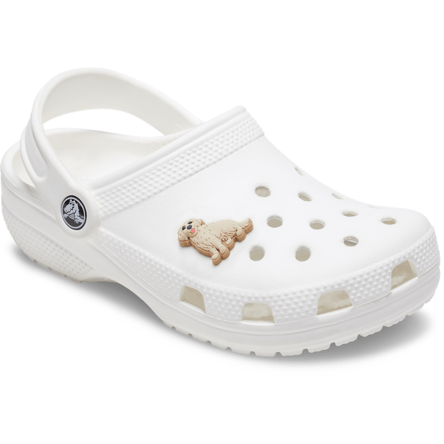 b'Golden Retriever Puppy Jibbitz Shoe Charm - Crocs'