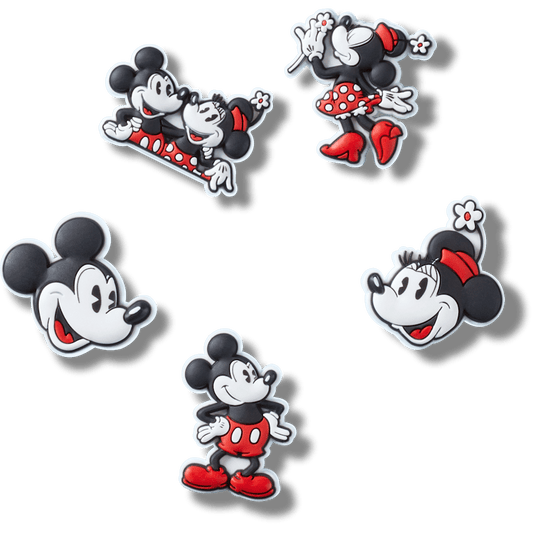 Mickey and Minnie PVC 5 Pack Jibbitz™ charms - Crocs