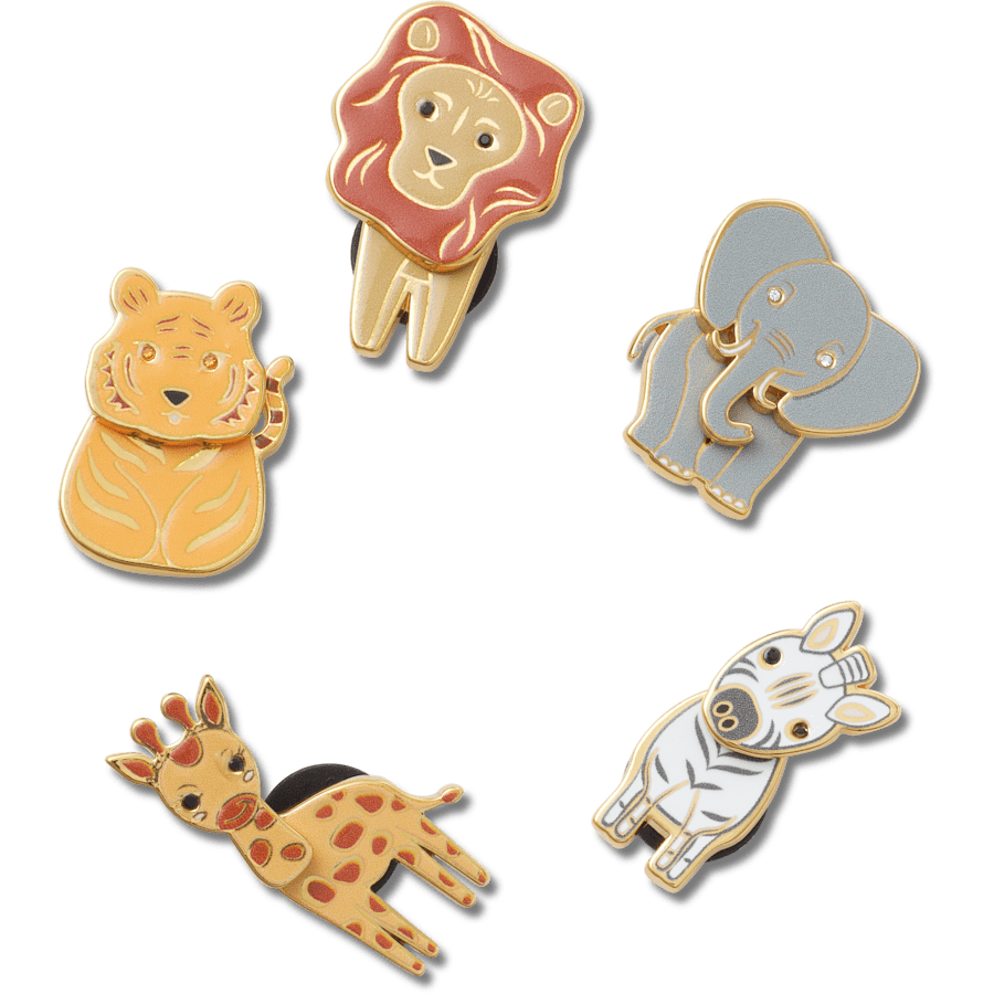 Enamel Safari 5 Pack Jibbitz™ charms - Crocs