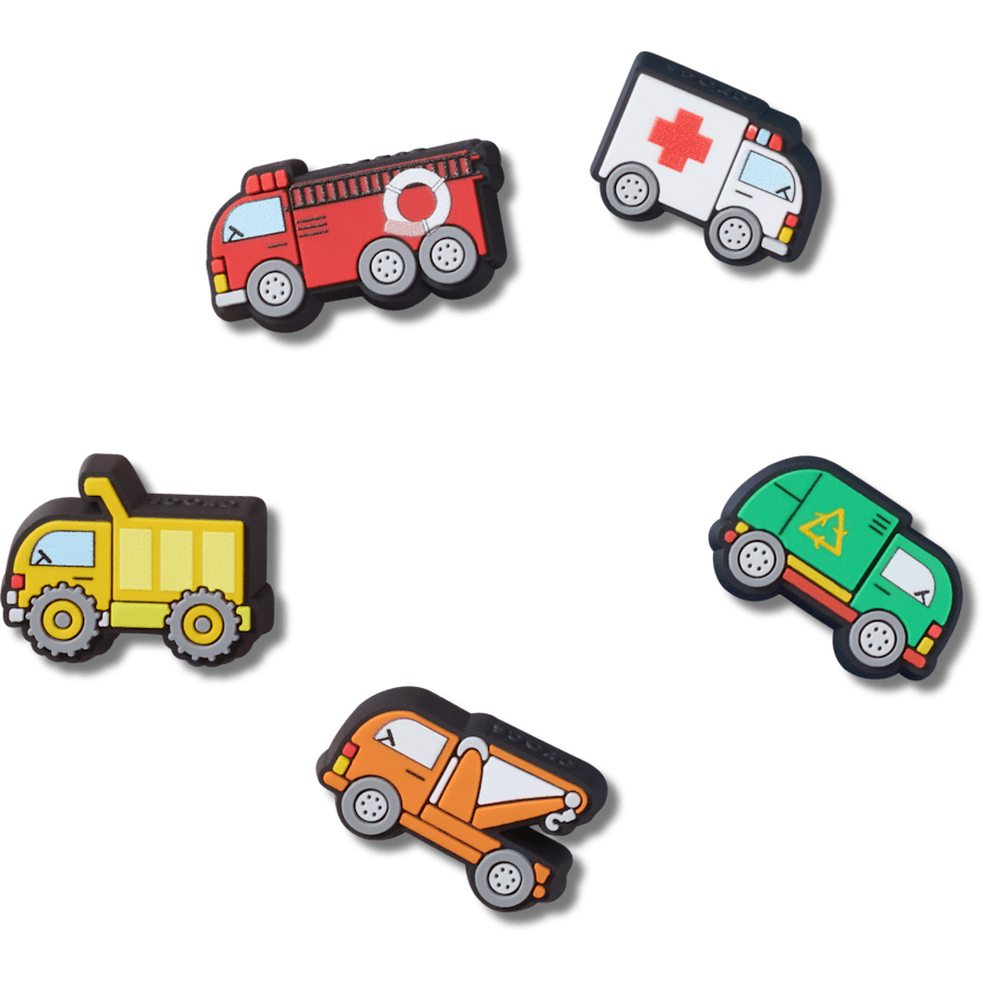 Tiny Work Trucks 5 Pack Jibbitz™ charms - Crocs