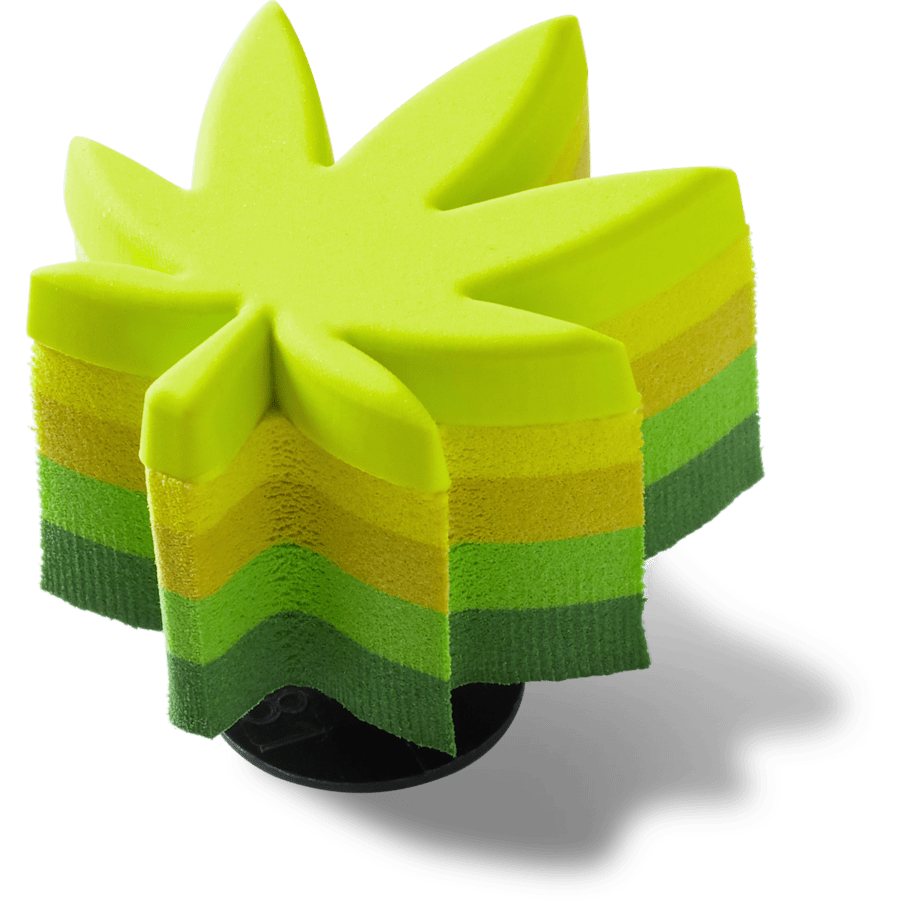 Stacked Hemp Leaf Jibbitz™ charms - Crocs