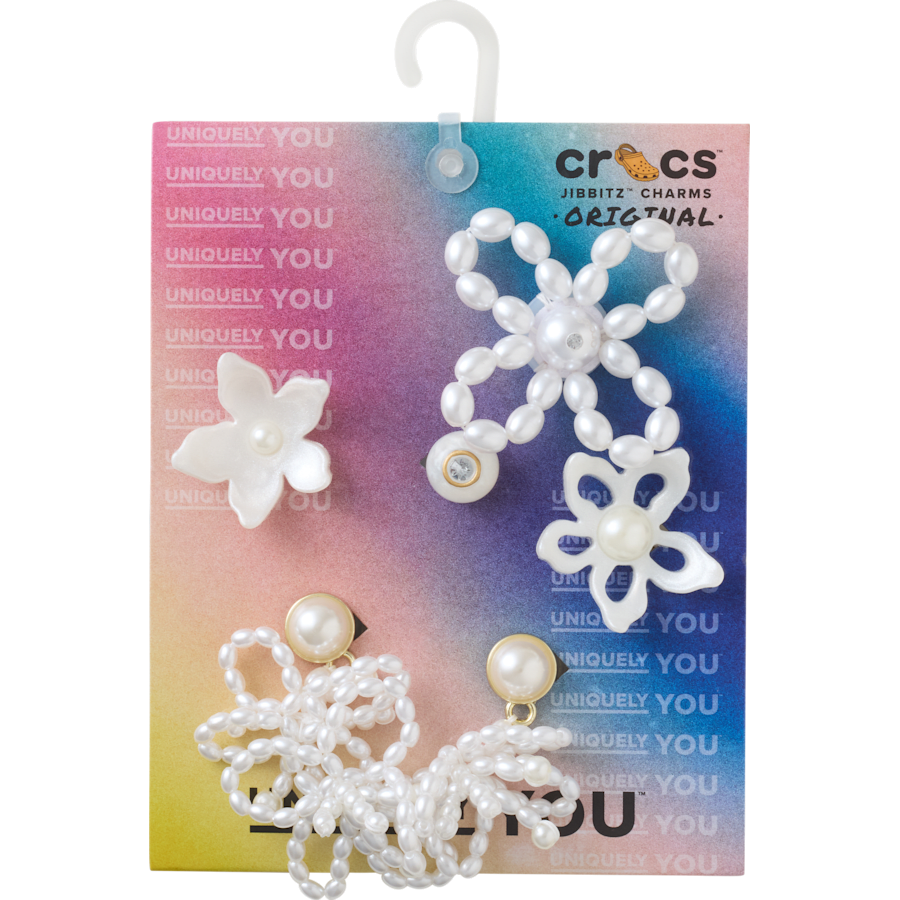 White Pearl Beaded 5 Pack Jibbitz™ charms - Crocs