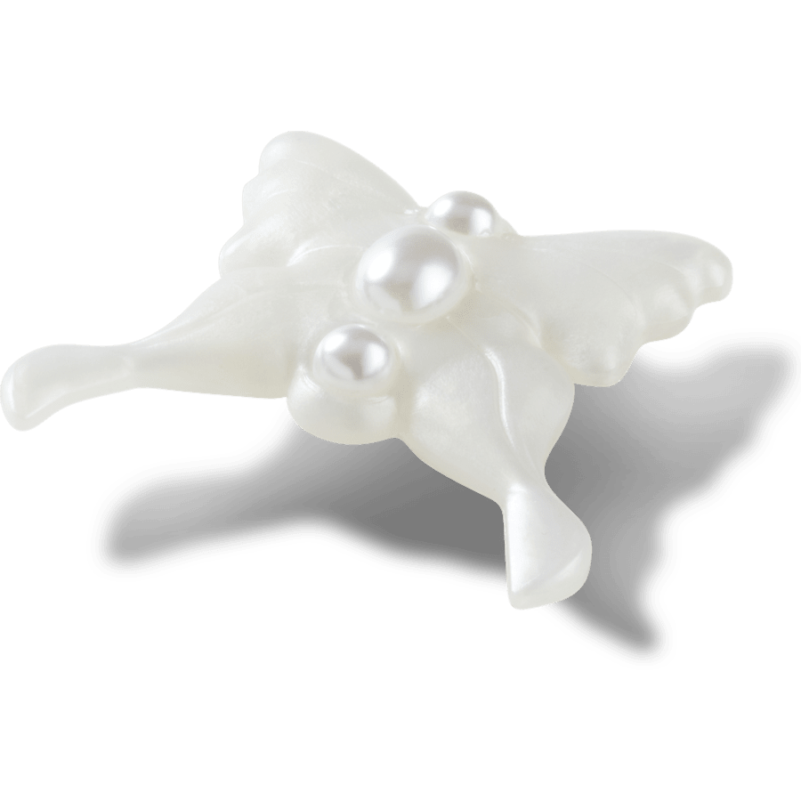 Meta Jelly White Butterfly Jibbitz™ charms - Crocs