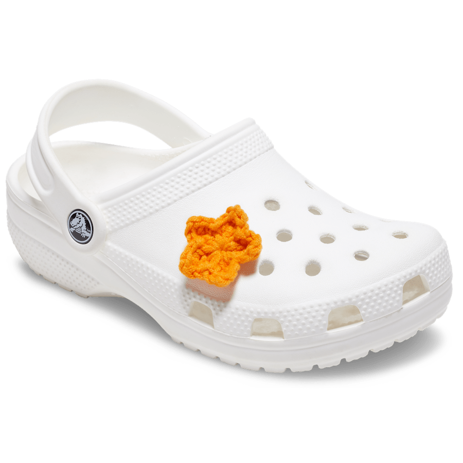 Crafted Crochet Orange Star Jibbitz™ charms - Crocs