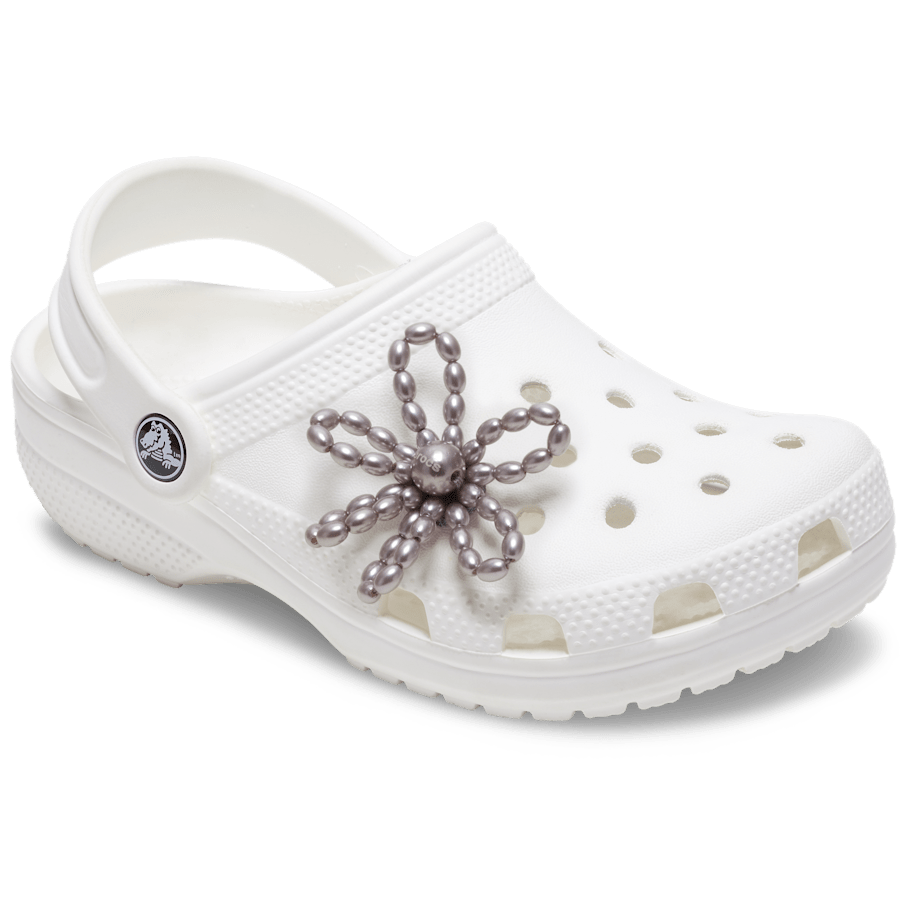 Grey Pearl Beaded Daisy Jibbitz™ charms - Crocs