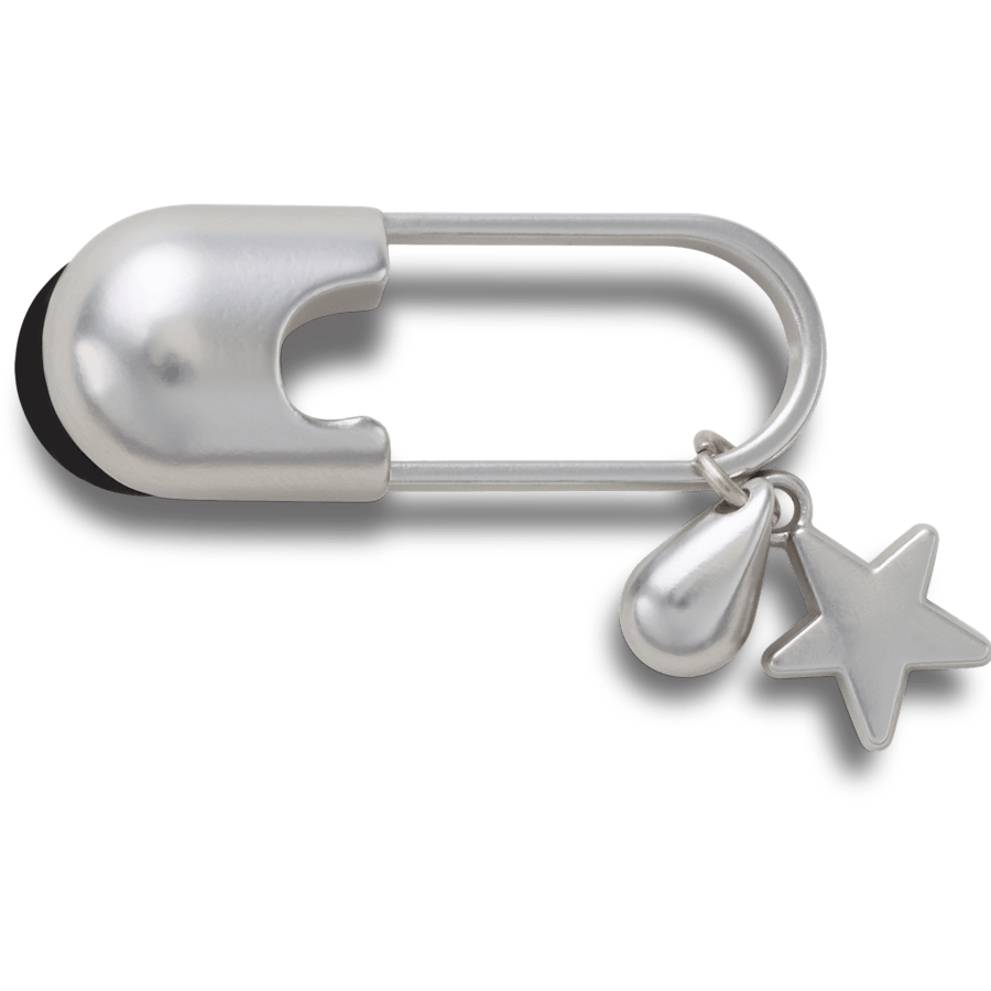 Silver Meta Safety Pin Jibbitz™ charms - Crocs
