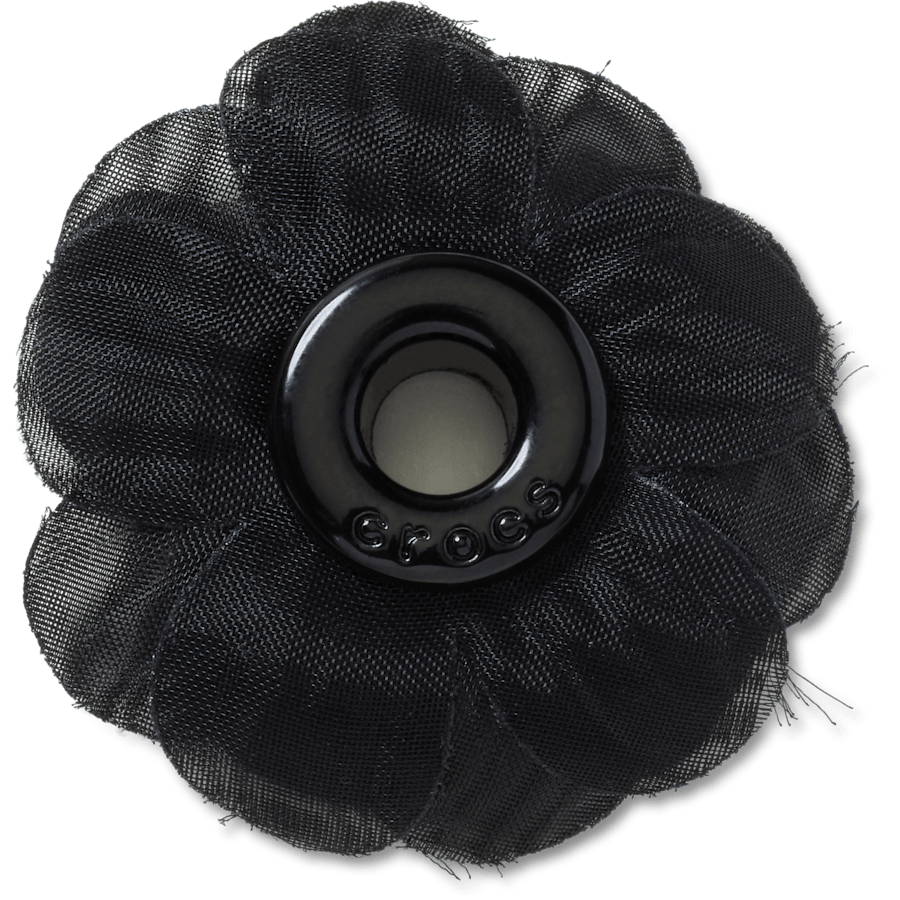 Black Chiffon Grommet Jibbitz™ charms - Crocs