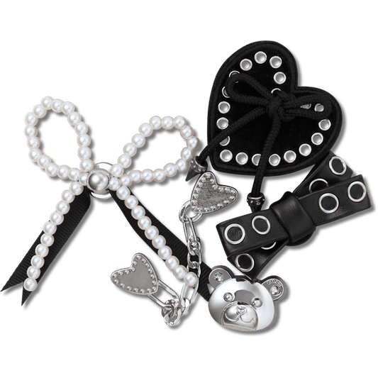 Indie Luxe Silver 5 Pack Jibbitz™ charms - Crocs