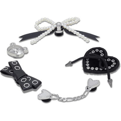 Indie Luxe Silver 5 Pack Jibbitz™ charms - Crocs