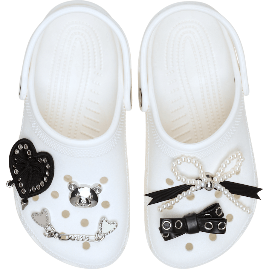 Indie Luxe Silver 5 Pack Jibbitz™ charms - Crocs
