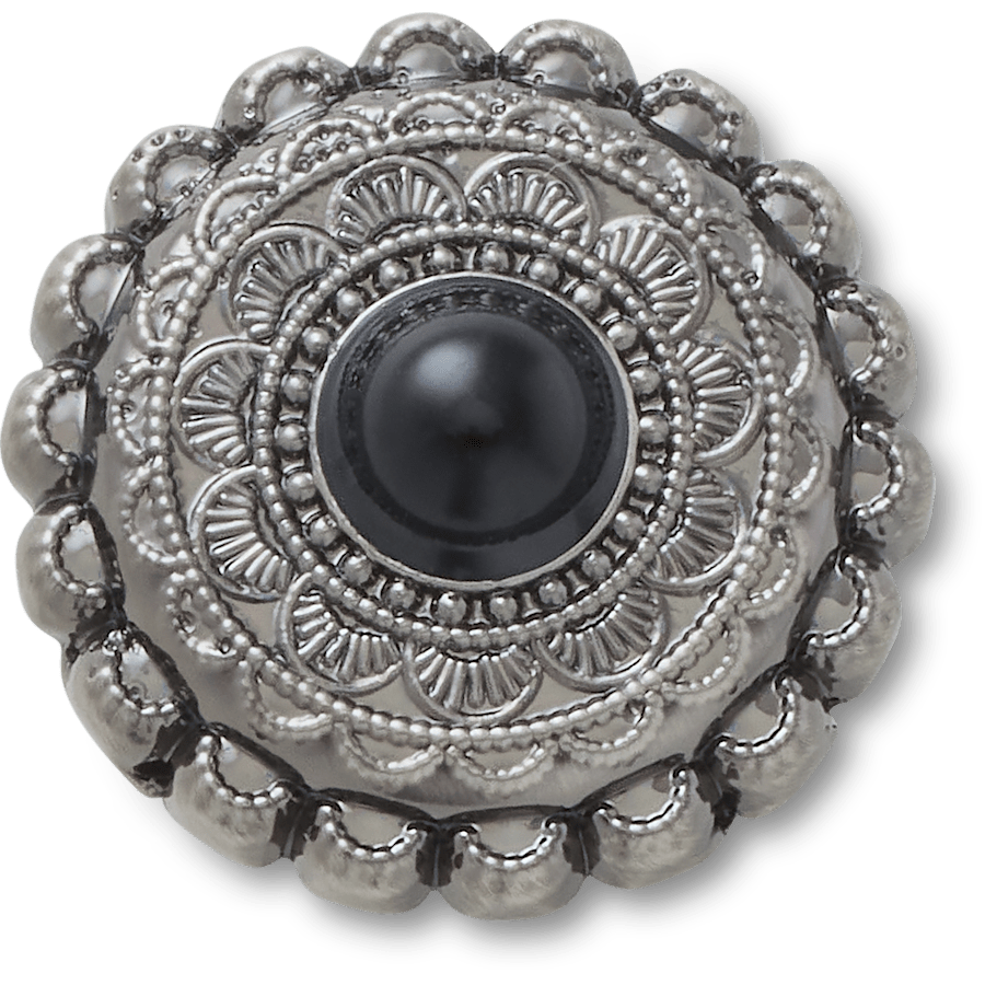 Silver and Black Emblem Jibbitz™ charms - Crocs