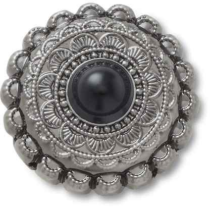 Silver and Black Emblem Jibbitz™ charms - Crocs
