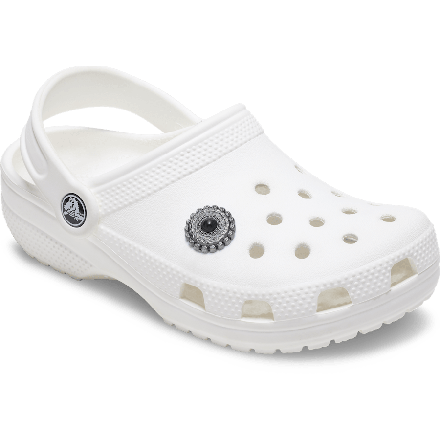 Silver and Black Emblem Jibbitz™ charms - Crocs