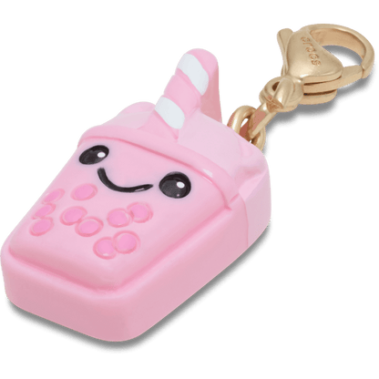 Cute Pink Boba Charm Jibbitz Shoe Charm - Crocs