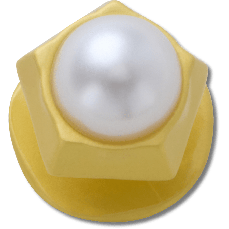 Gold Pentagon Pearl Jibbitz™ charms - Crocs