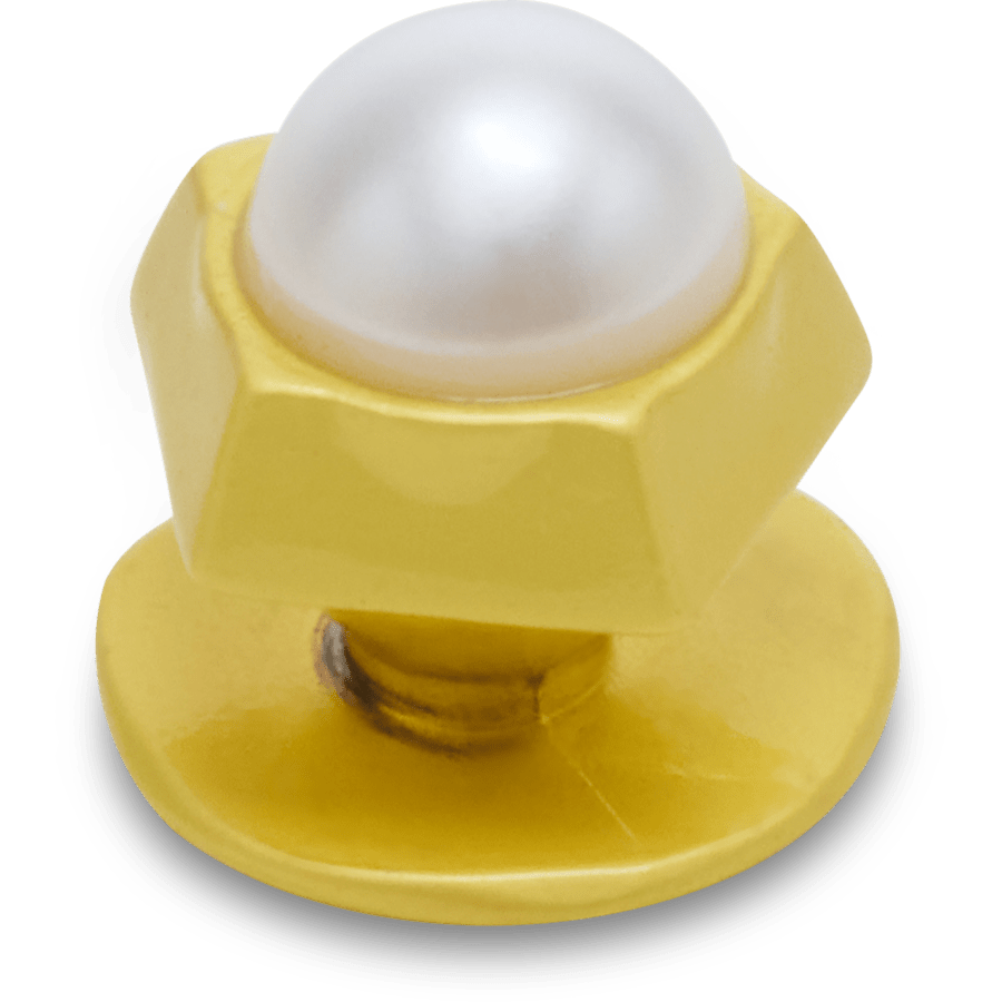 Gold Pentagon Pearl Jibbitz™ charms - Crocs