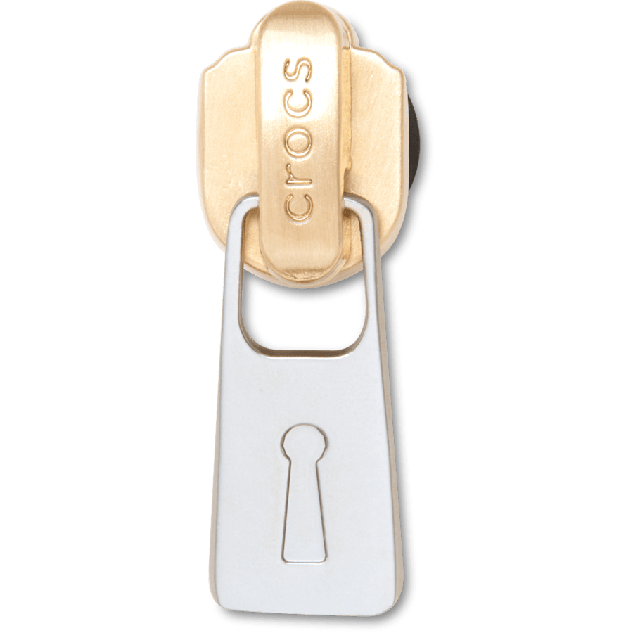 Gold and Silver Zipper Jibbitz™ charms - Crocs