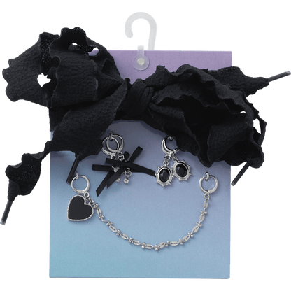Laces and Dainty Bow Charm Kit Jibbitz Shoe Charm - Crocs