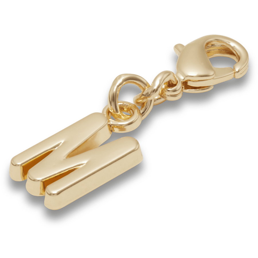 Gold Letter M Charm Jibbitz™ charms - Crocs