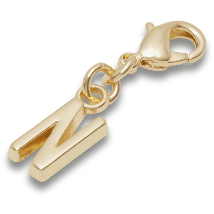 Gold Letter N Charm Jibbitz™ charms - Crocs