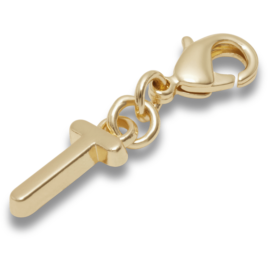 Gold Letter T Charm Jibbitz™ charms - Crocs