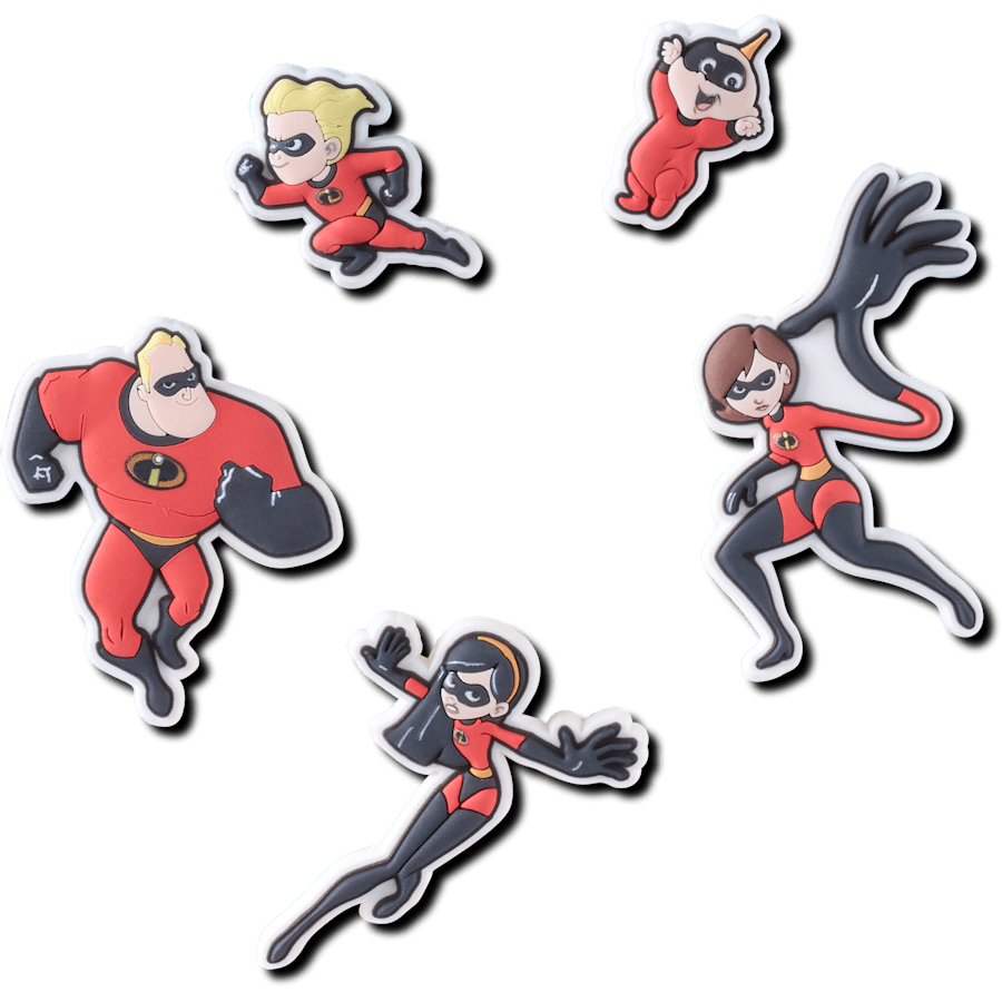 Pixar Incredibles 5 Pack Jibbitz charm - Crocs