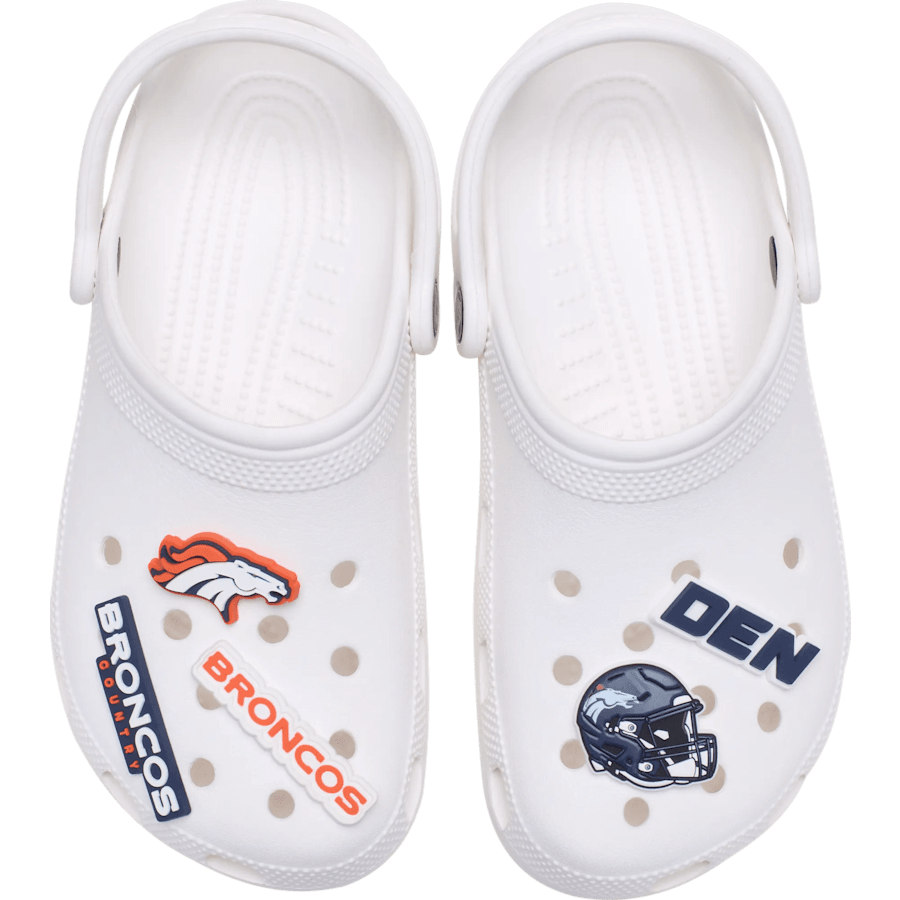 NFL Denver Broncos 5 Pack Jibbitz Shoe Charm - Crocs