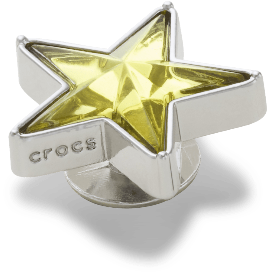 Silver and Green SMT Gem Star Jibbitz™ charms - Crocs